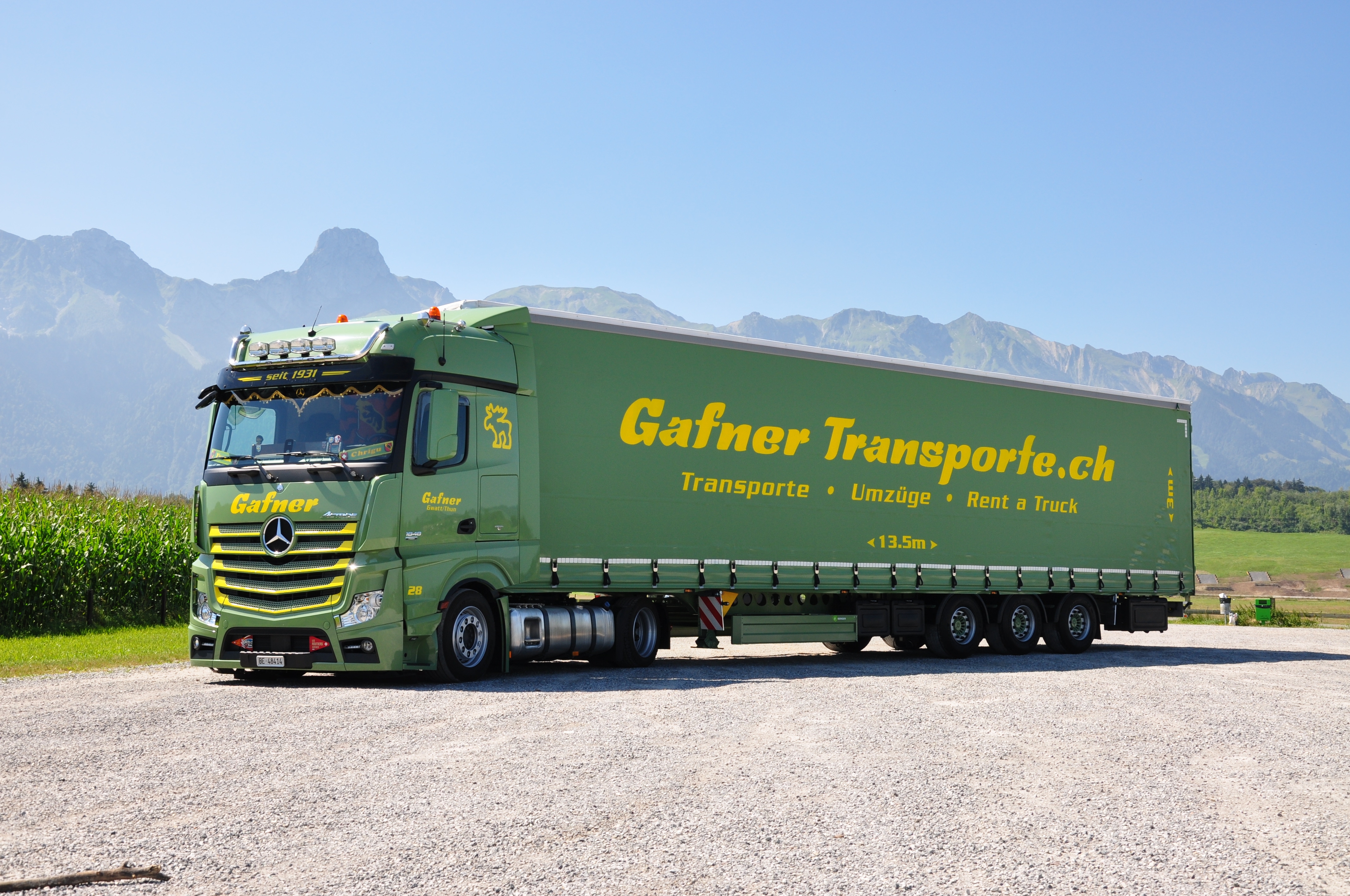 Gafner AG Stückgut lieferung, Transporte, Gütertransporte, Gefahrengut. Oberdiessbach, Heimberg, Thun, Bern, Schweiz, Berner Oberland